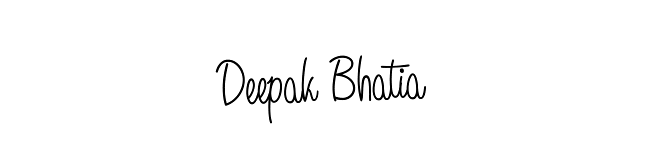 Make a beautiful signature design for name Deepak Bhatia. With this signature (Angelique-Rose-font-FFP) style, you can create a handwritten signature for free. Deepak Bhatia signature style 5 images and pictures png