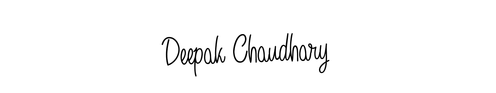 How to make Deepak Chaudhary name signature. Use Angelique-Rose-font-FFP style for creating short signs online. This is the latest handwritten sign. Deepak Chaudhary signature style 5 images and pictures png