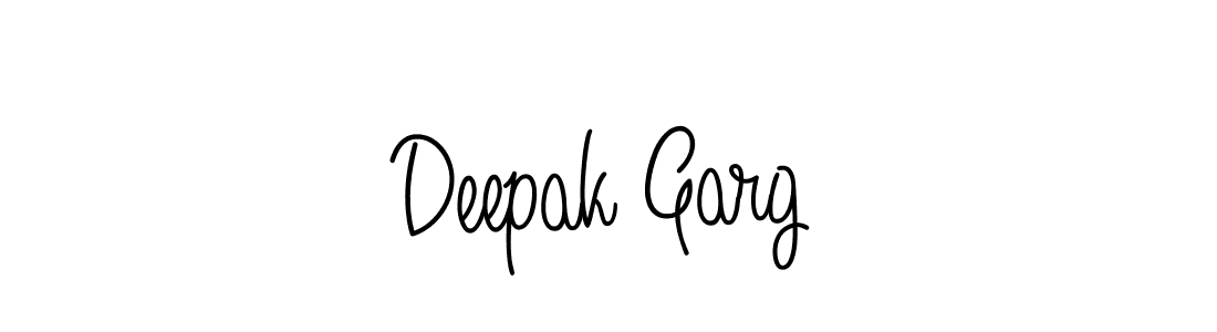 Make a beautiful signature design for name Deepak Garg. With this signature (Angelique-Rose-font-FFP) style, you can create a handwritten signature for free. Deepak Garg signature style 5 images and pictures png