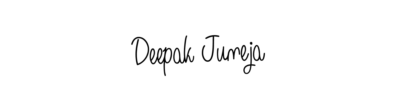 Angelique-Rose-font-FFP is a professional signature style that is perfect for those who want to add a touch of class to their signature. It is also a great choice for those who want to make their signature more unique. Get Deepak Juneja name to fancy signature for free. Deepak Juneja signature style 5 images and pictures png