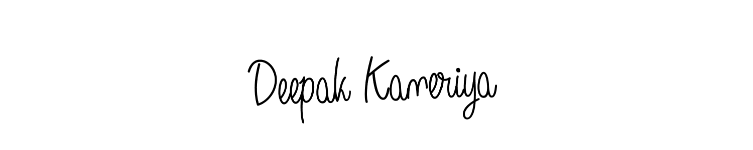 How to make Deepak Kaneriya signature? Angelique-Rose-font-FFP is a professional autograph style. Create handwritten signature for Deepak Kaneriya name. Deepak Kaneriya signature style 5 images and pictures png