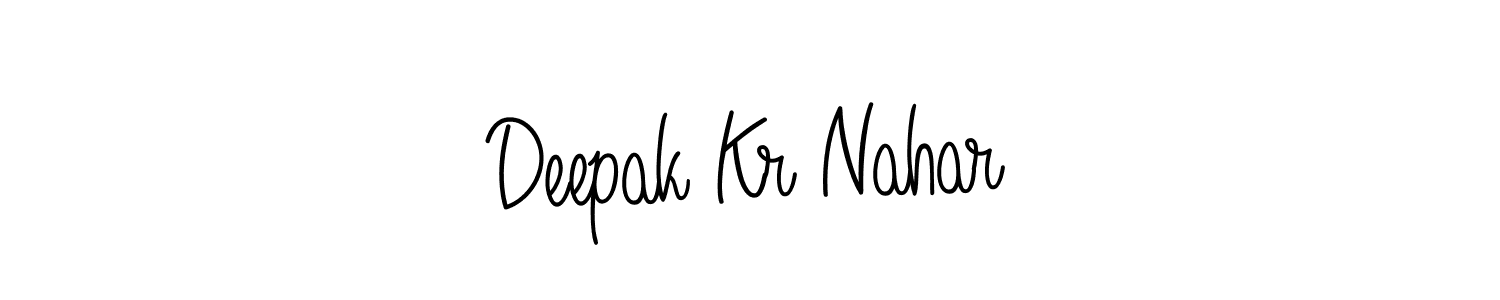 You can use this online signature creator to create a handwritten signature for the name Deepak Kr Nahar. This is the best online autograph maker. Deepak Kr Nahar signature style 5 images and pictures png