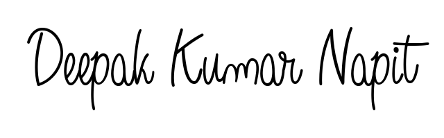Express your personality with a custom Deepak Kumar Napit signature crafted with Angelique-Rose-font-FFP typography. Free transparent PNG download available. Deepak Kumar Napit signature style 5 images and pictures png