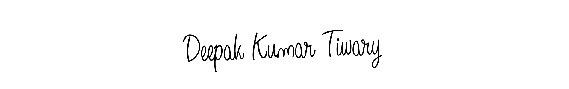 The best way (Angelique-Rose-font-FFP) to make a short signature is to pick only two or three words in your name. The name Deepak Kumar Tiwary include a total of six letters. For converting this name. Deepak Kumar Tiwary signature style 5 images and pictures png