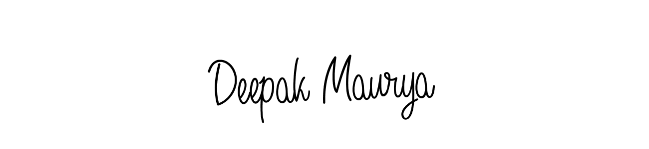 Also we have Deepak Maurya name is the best signature style. Create professional handwritten signature collection using Angelique-Rose-font-FFP autograph style. Deepak Maurya signature style 5 images and pictures png