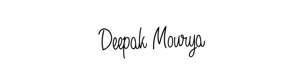 How to make Deepak Mourya signature? Angelique-Rose-font-FFP is a professional autograph style. Create handwritten signature for Deepak Mourya name. Deepak Mourya signature style 5 images and pictures png