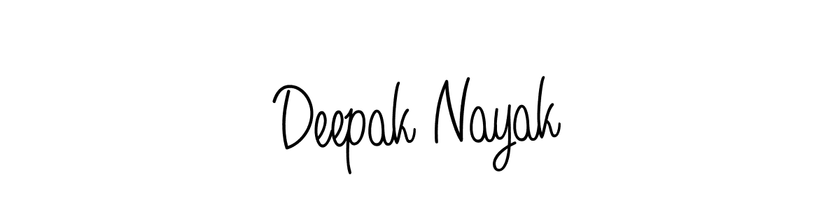 Design your own signature with our free online signature maker. With this signature software, you can create a handwritten (Angelique-Rose-font-FFP) signature for name Deepak Nayak. Deepak Nayak signature style 5 images and pictures png