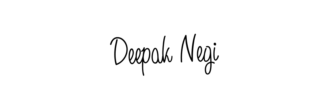 Make a beautiful signature design for name Deepak Negi. With this signature (Angelique-Rose-font-FFP) style, you can create a handwritten signature for free. Deepak Negi signature style 5 images and pictures png
