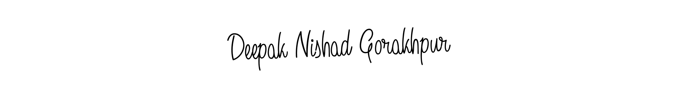 Make a beautiful signature design for name Deepak Nishad Gorakhpur. Use this online signature maker to create a handwritten signature for free. Deepak Nishad Gorakhpur signature style 5 images and pictures png