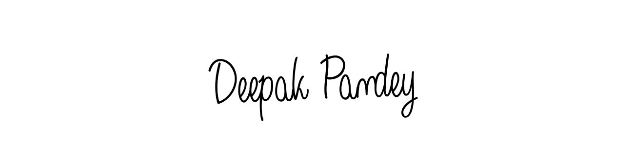 Create a beautiful signature design for name Deepak Pandey. With this signature (Angelique-Rose-font-FFP) fonts, you can make a handwritten signature for free. Deepak Pandey signature style 5 images and pictures png