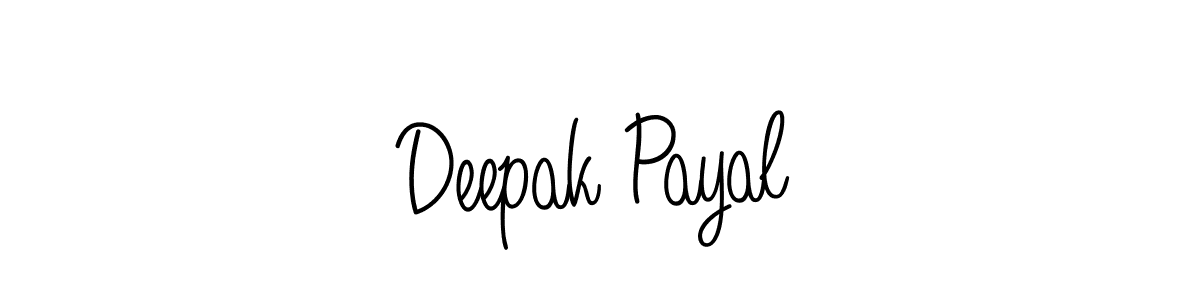 Deepak Payal stylish signature style. Best Handwritten Sign (Angelique-Rose-font-FFP) for my name. Handwritten Signature Collection Ideas for my name Deepak Payal. Deepak Payal signature style 5 images and pictures png