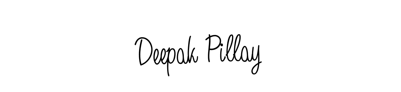 Create a beautiful signature design for name Deepak Pillay. With this signature (Angelique-Rose-font-FFP) fonts, you can make a handwritten signature for free. Deepak Pillay signature style 5 images and pictures png