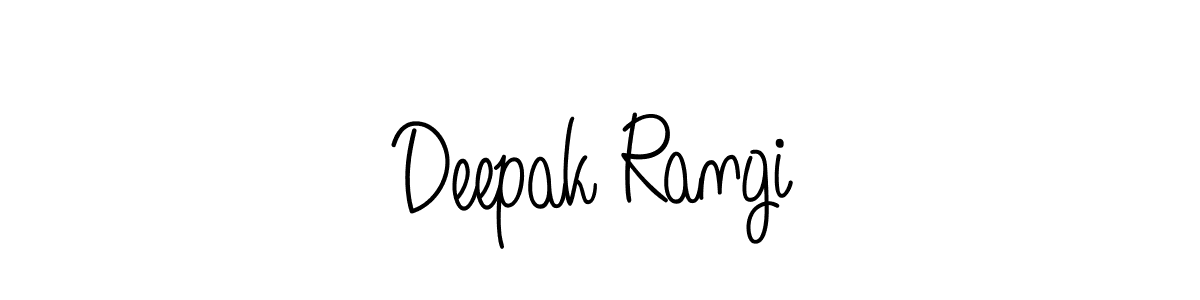 Use a signature maker to create a handwritten signature online. With this signature software, you can design (Angelique-Rose-font-FFP) your own signature for name Deepak Rangi. Deepak Rangi signature style 5 images and pictures png