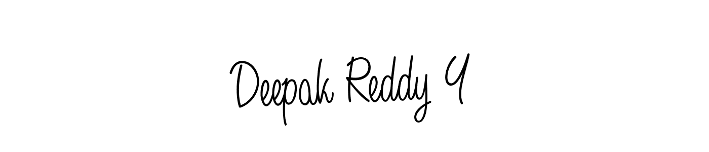 Design your own signature with our free online signature maker. With this signature software, you can create a handwritten (Angelique-Rose-font-FFP) signature for name Deepak Reddy Y. Deepak Reddy Y signature style 5 images and pictures png