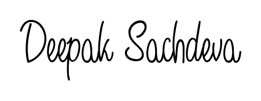 Make a beautiful signature design for name Deepak Sachdeva. Use this online signature maker to create a handwritten signature for free. Deepak Sachdeva signature style 5 images and pictures png