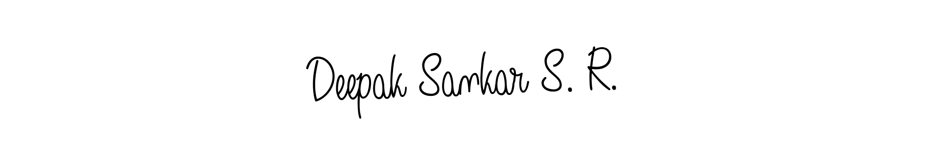 Create a beautiful signature design for name Deepak Sankar S. R.. With this signature (Angelique-Rose-font-FFP) fonts, you can make a handwritten signature for free. Deepak Sankar S. R. signature style 5 images and pictures png