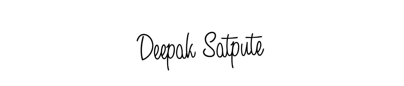 Angelique-Rose-font-FFP is a professional signature style that is perfect for those who want to add a touch of class to their signature. It is also a great choice for those who want to make their signature more unique. Get Deepak Satpute name to fancy signature for free. Deepak Satpute signature style 5 images and pictures png