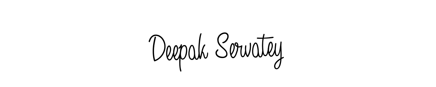 How to make Deepak Servatey signature? Angelique-Rose-font-FFP is a professional autograph style. Create handwritten signature for Deepak Servatey name. Deepak Servatey signature style 5 images and pictures png