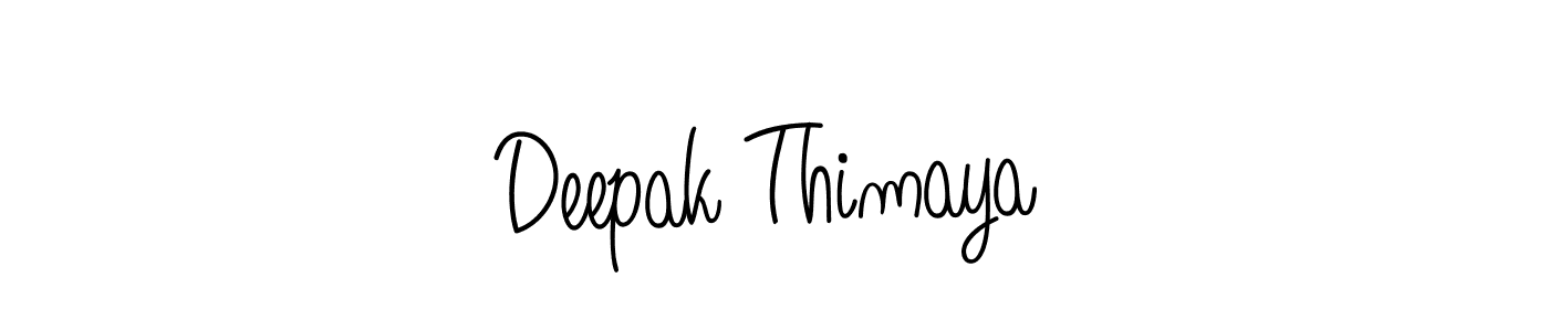 Make a beautiful signature design for name Deepak Thimaya. Use this online signature maker to create a handwritten signature for free. Deepak Thimaya signature style 5 images and pictures png