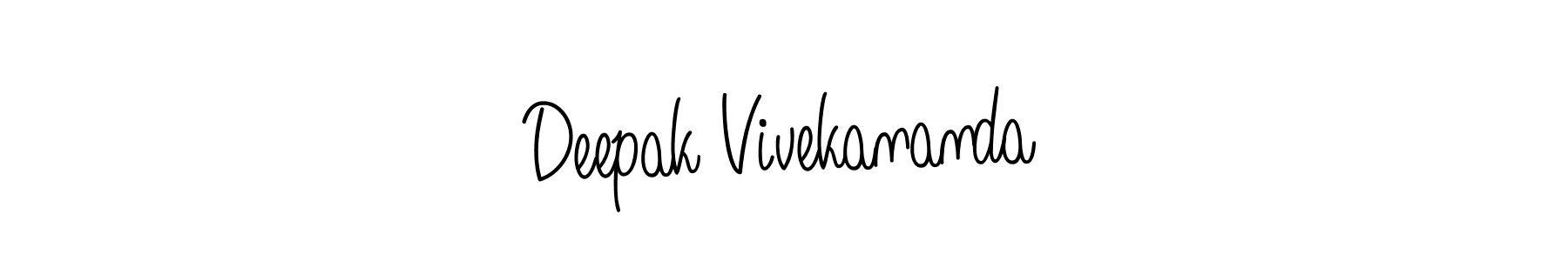 Use a signature maker to create a handwritten signature online. With this signature software, you can design (Angelique-Rose-font-FFP) your own signature for name Deepak Vivekananda. Deepak Vivekananda signature style 5 images and pictures png