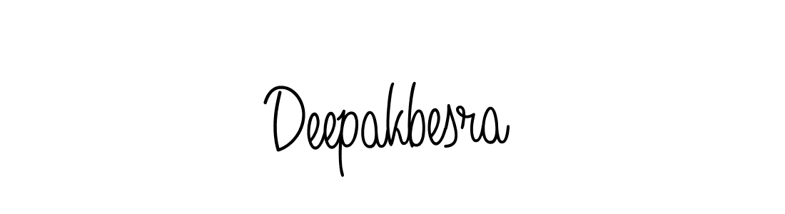 How to make Deepakbesra name signature. Use Angelique-Rose-font-FFP style for creating short signs online. This is the latest handwritten sign. Deepakbesra signature style 5 images and pictures png