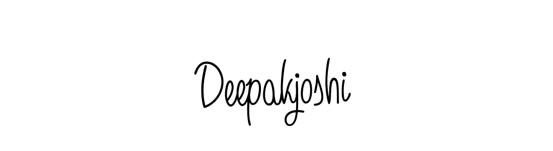 Use a signature maker to create a handwritten signature online. With this signature software, you can design (Angelique-Rose-font-FFP) your own signature for name Deepakjoshi. Deepakjoshi signature style 5 images and pictures png