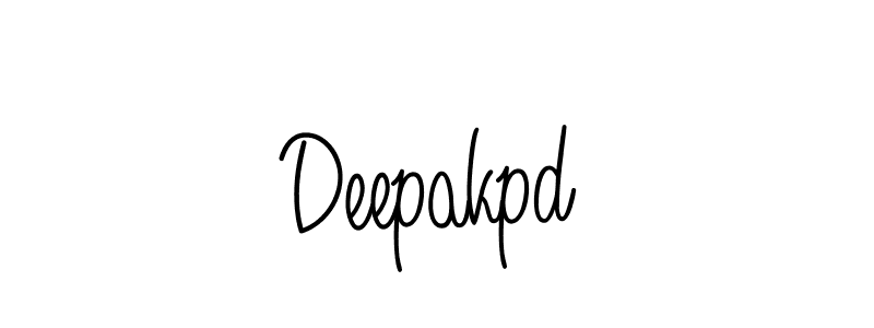 Design your own signature with our free online signature maker. With this signature software, you can create a handwritten (Angelique-Rose-font-FFP) signature for name Deepakpd. Deepakpd signature style 5 images and pictures png