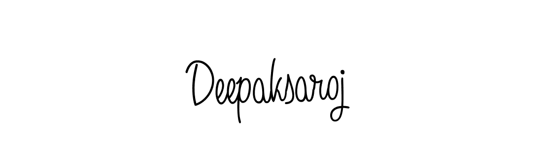 How to make Deepaksaroj signature? Angelique-Rose-font-FFP is a professional autograph style. Create handwritten signature for Deepaksaroj name. Deepaksaroj signature style 5 images and pictures png