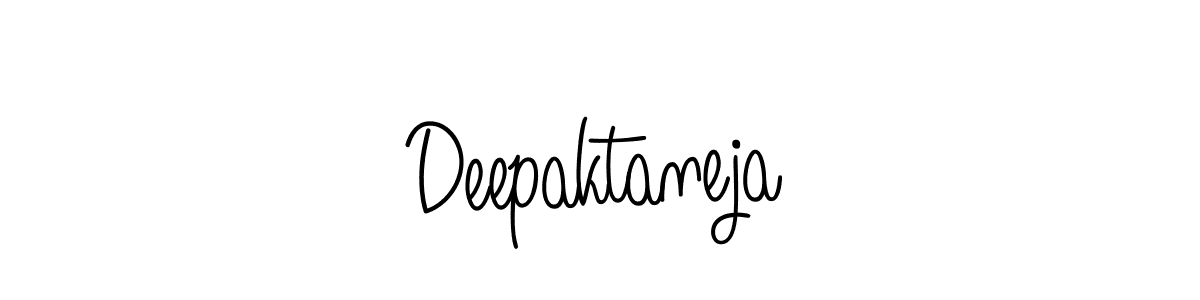Design your own signature with our free online signature maker. With this signature software, you can create a handwritten (Angelique-Rose-font-FFP) signature for name Deepaktaneja. Deepaktaneja signature style 5 images and pictures png