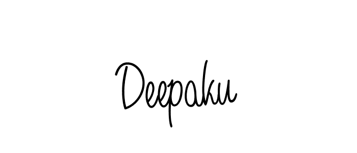 The best way (Angelique-Rose-font-FFP) to make a short signature is to pick only two or three words in your name. The name Deepaku include a total of six letters. For converting this name. Deepaku signature style 5 images and pictures png