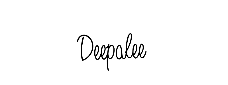 You should practise on your own different ways (Angelique-Rose-font-FFP) to write your name (Deepalee) in signature. don't let someone else do it for you. Deepalee signature style 5 images and pictures png