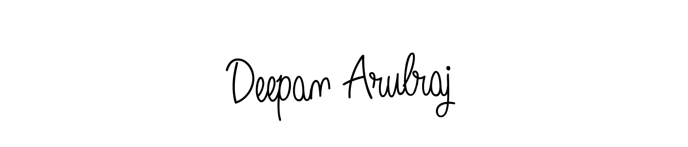 Deepan Arulraj stylish signature style. Best Handwritten Sign (Angelique-Rose-font-FFP) for my name. Handwritten Signature Collection Ideas for my name Deepan Arulraj. Deepan Arulraj signature style 5 images and pictures png