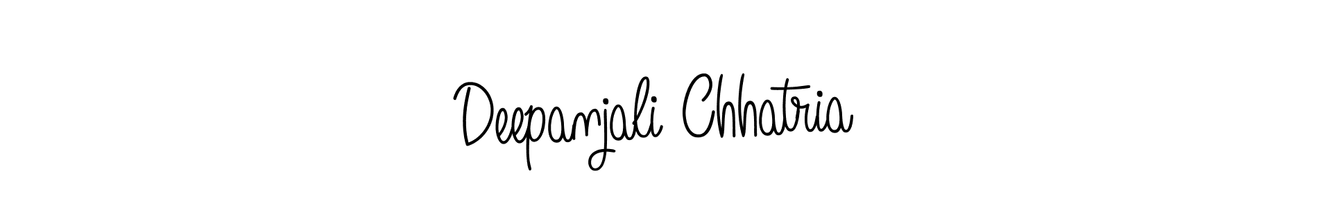 The best way (Angelique-Rose-font-FFP) to make a short signature is to pick only two or three words in your name. The name Deepanjali Chhatria include a total of six letters. For converting this name. Deepanjali Chhatria signature style 5 images and pictures png