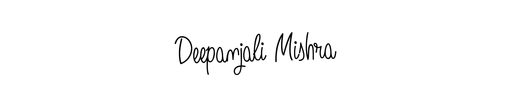 How to make Deepanjali Mishra name signature. Use Angelique-Rose-font-FFP style for creating short signs online. This is the latest handwritten sign. Deepanjali Mishra signature style 5 images and pictures png