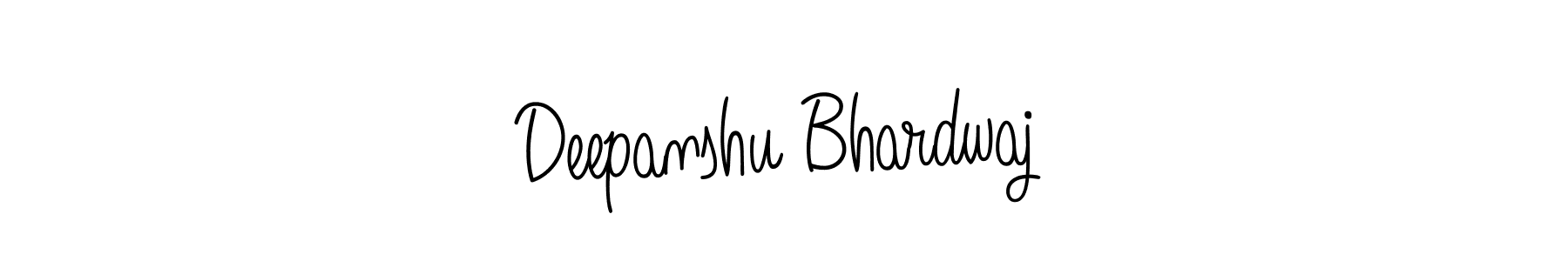 Make a beautiful signature design for name Deepanshu Bhardwaj. With this signature (Angelique-Rose-font-FFP) style, you can create a handwritten signature for free. Deepanshu Bhardwaj signature style 5 images and pictures png