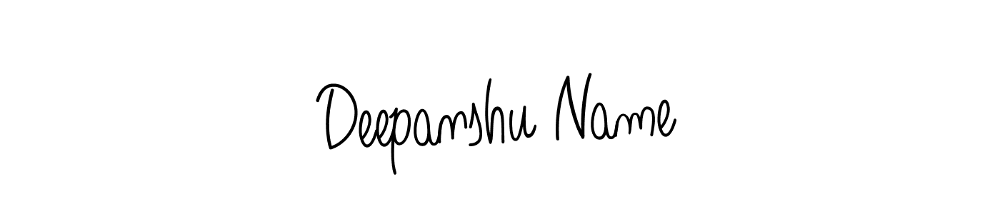 You should practise on your own different ways (Angelique-Rose-font-FFP) to write your name (Deepanshu Name) in signature. don't let someone else do it for you. Deepanshu Name signature style 5 images and pictures png