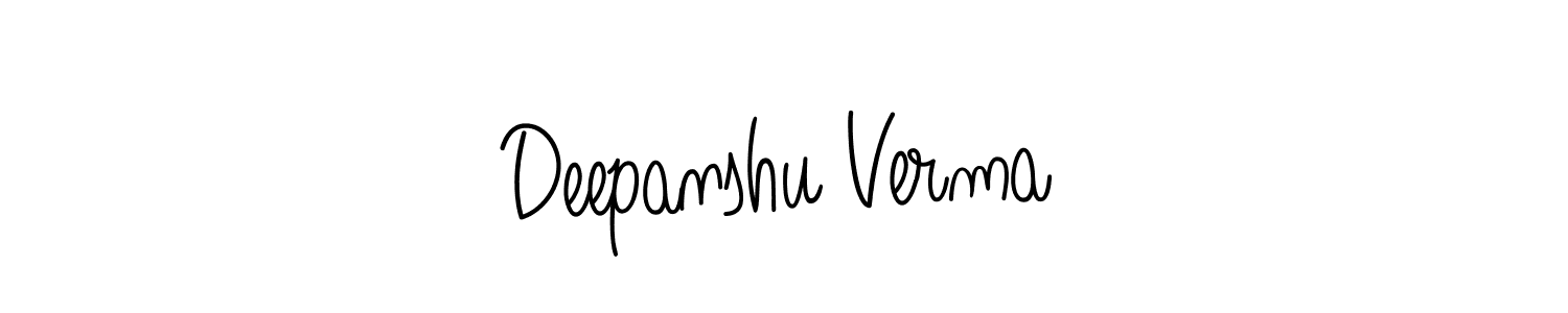 You should practise on your own different ways (Angelique-Rose-font-FFP) to write your name (Deepanshu Verma) in signature. don't let someone else do it for you. Deepanshu Verma signature style 5 images and pictures png