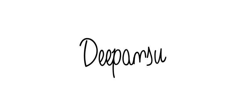 Use a signature maker to create a handwritten signature online. With this signature software, you can design (Angelique-Rose-font-FFP) your own signature for name Deepansu. Deepansu signature style 5 images and pictures png