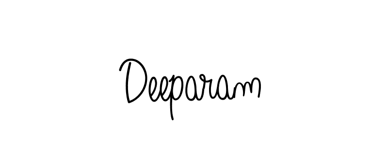 Design your own signature with our free online signature maker. With this signature software, you can create a handwritten (Angelique-Rose-font-FFP) signature for name Deeparam. Deeparam signature style 5 images and pictures png