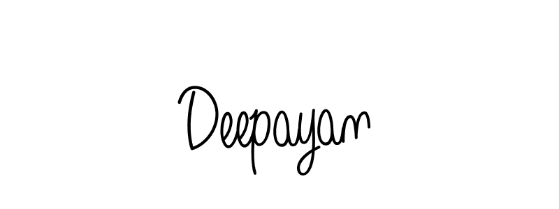 Use a signature maker to create a handwritten signature online. With this signature software, you can design (Angelique-Rose-font-FFP) your own signature for name Deepayan. Deepayan signature style 5 images and pictures png