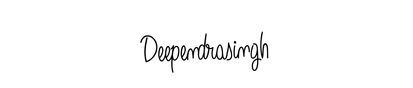 Use a signature maker to create a handwritten signature online. With this signature software, you can design (Angelique-Rose-font-FFP) your own signature for name Deependrasingh. Deependrasingh signature style 5 images and pictures png