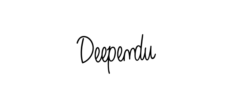The best way (Angelique-Rose-font-FFP) to make a short signature is to pick only two or three words in your name. The name Deependu include a total of six letters. For converting this name. Deependu signature style 5 images and pictures png