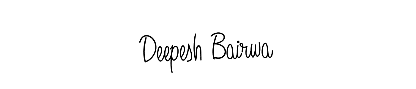 Create a beautiful signature design for name Deepesh Bairwa. With this signature (Angelique-Rose-font-FFP) fonts, you can make a handwritten signature for free. Deepesh Bairwa signature style 5 images and pictures png