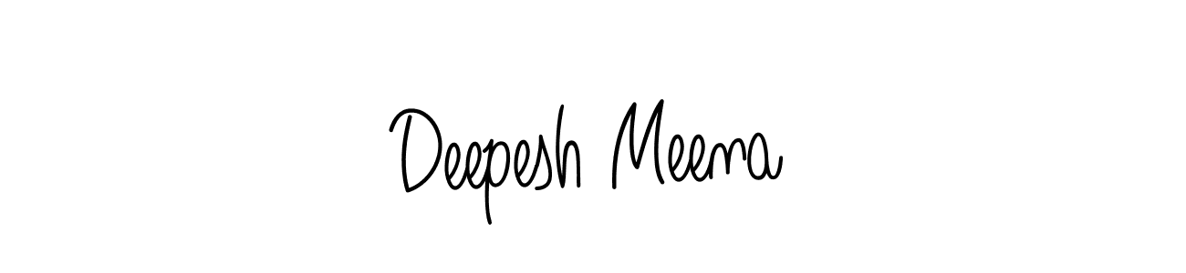 Make a short Deepesh Meena signature style. Manage your documents anywhere anytime using Angelique-Rose-font-FFP. Create and add eSignatures, submit forms, share and send files easily. Deepesh Meena signature style 5 images and pictures png