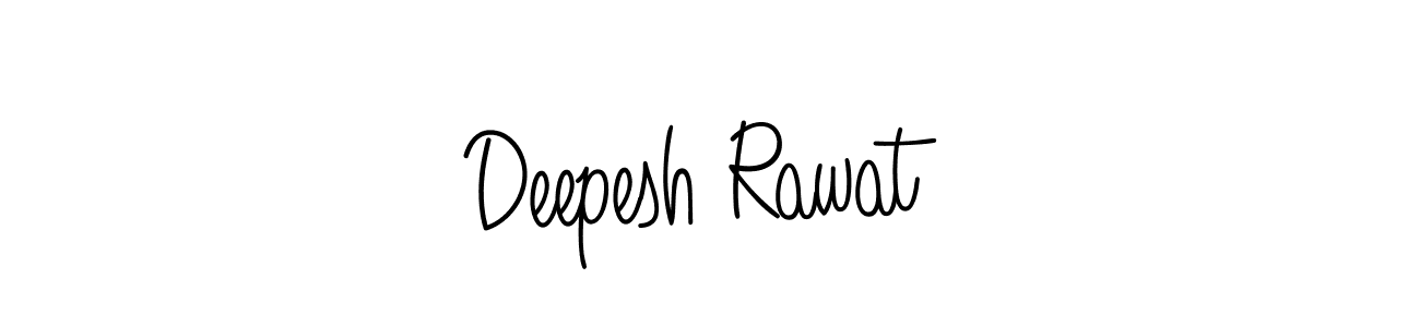 Deepesh Rawat stylish signature style. Best Handwritten Sign (Angelique-Rose-font-FFP) for my name. Handwritten Signature Collection Ideas for my name Deepesh Rawat. Deepesh Rawat signature style 5 images and pictures png