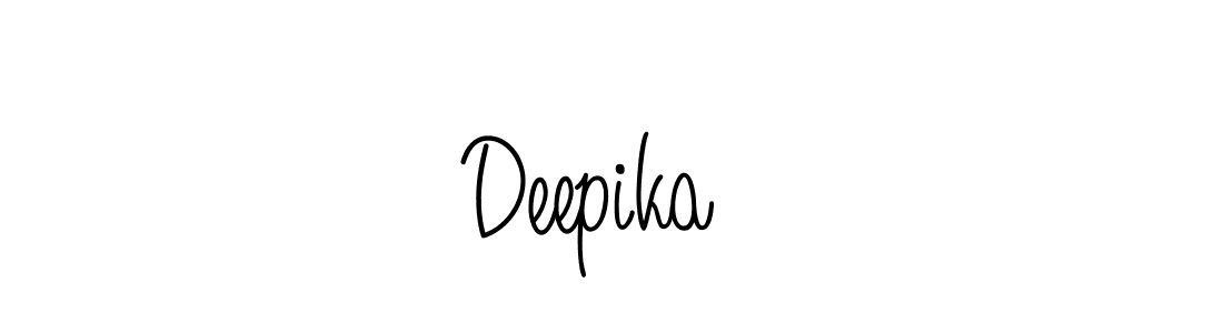 Deepika ♡ stylish signature style. Best Handwritten Sign (Angelique-Rose-font-FFP) for my name. Handwritten Signature Collection Ideas for my name Deepika ♡. Deepika ♡ signature style 5 images and pictures png