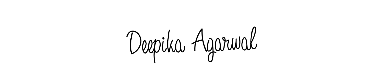 Design your own signature with our free online signature maker. With this signature software, you can create a handwritten (Angelique-Rose-font-FFP) signature for name Deepika Agarwal. Deepika Agarwal signature style 5 images and pictures png