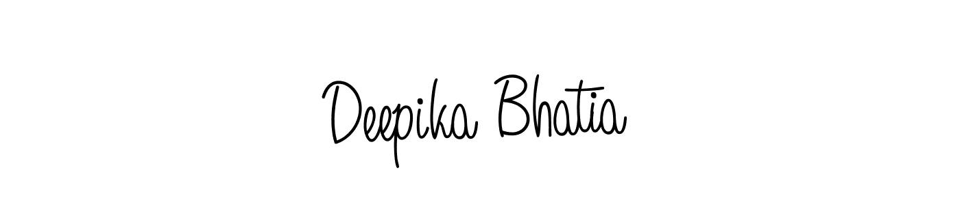 How to Draw Deepika Bhatia signature style? Angelique-Rose-font-FFP is a latest design signature styles for name Deepika Bhatia. Deepika Bhatia signature style 5 images and pictures png