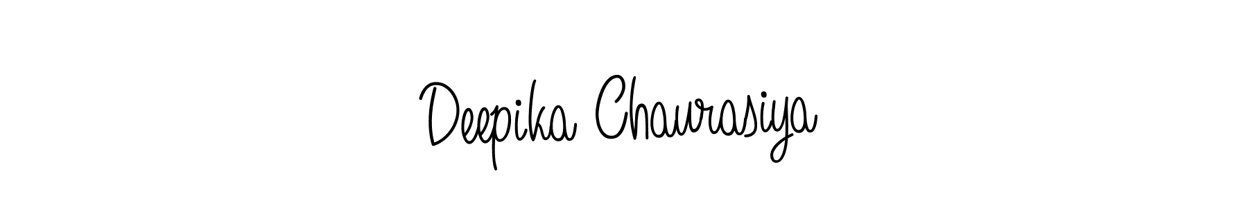 How to make Deepika Chaurasiya name signature. Use Angelique-Rose-font-FFP style for creating short signs online. This is the latest handwritten sign. Deepika Chaurasiya signature style 5 images and pictures png