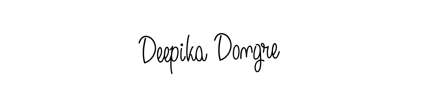 Use a signature maker to create a handwritten signature online. With this signature software, you can design (Angelique-Rose-font-FFP) your own signature for name Deepika Dongre. Deepika Dongre signature style 5 images and pictures png